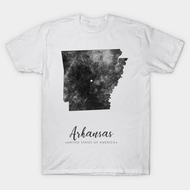 Arkansas state map T-Shirt by StudioGrafiikka